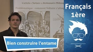 Bien construire lentame dans le commentaire composé au bac français [upl. by Ellehcirt]