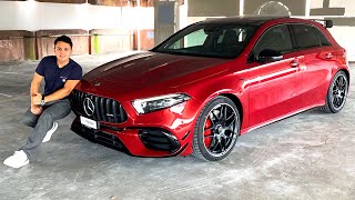 2021 Mercedes AMG A45 S  100k FULL A Class Drive Review 4MATIC Sound Acceleration [upl. by Vere]