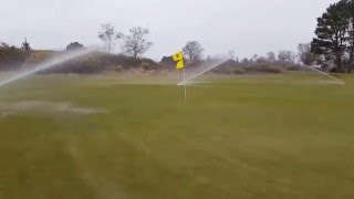 Affect wind has on the sprinklers at Teignmouth [upl. by Anierdna838]