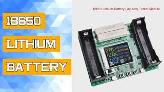 18650 Lithium Battery Capacity Tester Module MAh MWh Digital Battery Power Detector Module 18650 Bat [upl. by Ennaesor]