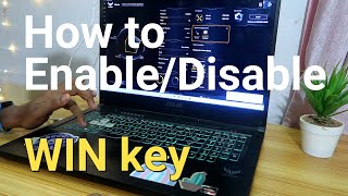 How to EnableDisable WIN Key in Armoury Crate  ASUS TUF amp ROG Gaming Laptop  Windows 10 amp 11 [upl. by Deva]