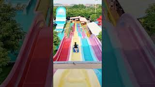 Fun at the water park 💦😲trampoline Assument waterpark viralvideo shorts [upl. by Iral228]