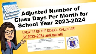 DepEd School Calendar 2024 Adjusted ӏ DepEd Order No 003 s 2024 tekingtitser [upl. by Lisandra]