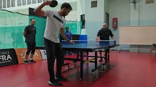 Wan vs zul in table tennis  ping pong  wan win in 2 sets [upl. by Nikita]