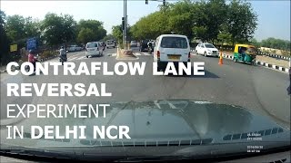 Contraflow lane experiment in Delhi [upl. by Iad608]