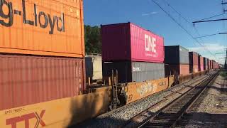 Stack Train Z1949111 Approaches Flossmoor [upl. by Gawain]