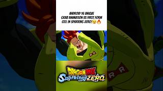 Android 16s Unique Grab Animation VS First Form Cell In Sparking Zero😮‍💨🔥 shorts dbsparkingzero [upl. by Kari]