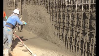 Swiming pool shotcrete process 91p version [upl. by Casper223]