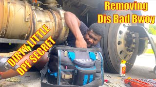 How To Remove amp Clean DPF and DOC on 2019 Kenworth T680 MX13  Peterbilt Paccar and Cummins ISX15 [upl. by Lupe]