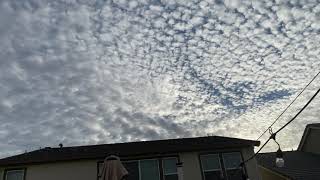 Cirrocumulus Clouds SaturdayOctober 23 2021 [upl. by Lynnea]