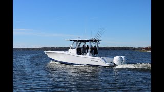 Crevalle 33 CSF Center Console Offshore Fishing Boat Sea Trial [upl. by Lillywhite701]