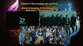 Block B Reunion Reaction  The Seasons Performances [upl. by Assener22]