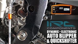 IRC Components BMW S1000RR Auto Blipper Quickshifter Install  MOTOD Racing [upl. by Adnouqal]