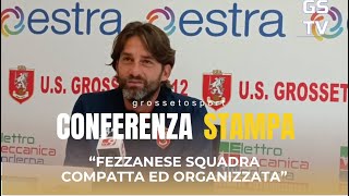 Gstv conferenza stampa di mister Consonni alla vigilia di Fezzanese  Us Grosseto [upl. by Hsakiv]