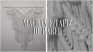 MACRAMÉ  TAPIZ DE PARED ESTILO BOHOmacrame wall hanging boho style [upl. by Singh]