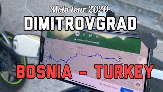 ZenicaDimitrovgrad BosniaTurkey Moto tour 2020 [upl. by Theta]