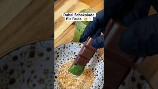 Sehr einfach zum nachmachen 😅 dubaischokolade dubai sweet food schokolade trend fy [upl. by Daniala]