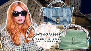 Comparisson Proenza Schouler Fino Leatherware Battle of Satchels [upl. by Torey]