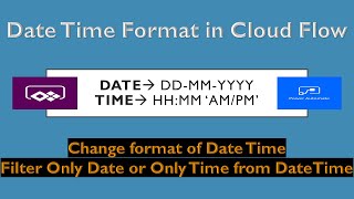 Change Date Time Format using Power Automate  Microsoft Flow  Power Platform DateTime Function [upl. by Imotas]