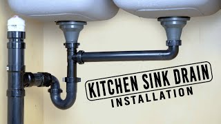 How to Install Kitchen Sink Drain For Beginners [upl. by Vudimir]