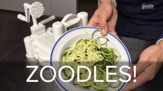 How to Use a Spiralizer to Make Zucchini Noodles or Zoodles [upl. by Arama]