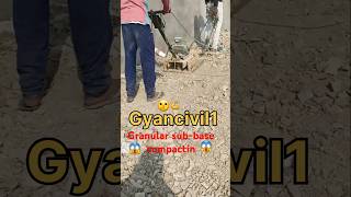 compacting soil for foundation 😱🤫 youtubeshorts viralvideo short gyancivil1 [upl. by Corrinne]