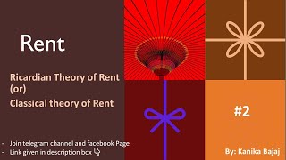 Ricardian Theory of Rent  Assumptions  Determination of rent  Criticism  Part2  EK [upl. by Frederique]