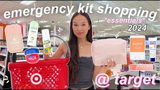 whats in my EMERGENCY KIT target shopping back to school essentials 2024 [upl. by Niriam89]