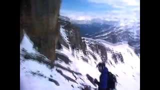 Main Couloir  le Monetier les Bains  Ski descent [upl. by Hsepid138]