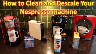 Nespresso Krups Descaling amp Cleaning your coffee machine [upl. by Swithin]