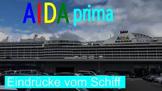 AIDA prima  Eindrücke vom Schiff und Boarding in Hamburg [upl. by Howard]