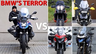 NEW BMW R 1300 GS vs KTM 1290 SAS Triumph Tiger 1200 and Ducati Multistrada V4 [upl. by Clementius]