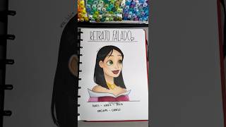 BORA FAZER UM RETRATO FALADO Versão princesas 👸🏻 arte desenho disney princesas ilustração [upl. by Jemmy]