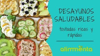 Desayunos saludables ricos y rápidos  9 TOSTADAS EN 1 MINUTO [upl. by Iveksarap112]