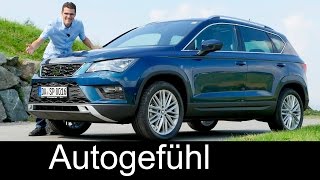 Seat Ateca Xcellence FULL REVIEW test driven 14 TSI allnew neu 2017  Autogefühl [upl. by Euqinehs475]