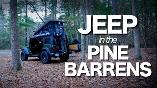 Overlanding in the dark NJ Pine Barrens in December [upl. by Loree]