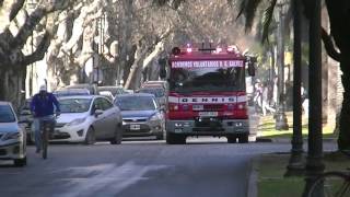 Bomberos Voluntarios de Villa Gobernador Galvez llegando a Rosario 06082013 [upl. by Rakabuba]