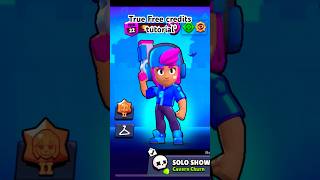 Free credits tutorial supercell brawlstars 🔫⭐️ [upl. by Nwahsem]