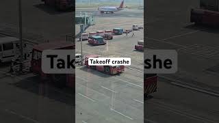 PLANE CRASH TAKEOFLANDINGtrending shorts plane crash shocking travel flight dangertakeoff [upl. by Yecats]