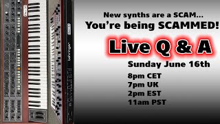 New expensive synths are a scam  Live Q amp A with Espen Kraft [upl. by Ytoc]