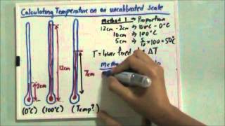 Calculating Temperature on an Uncalibrated Scale See addition notes at Description [upl. by Tabshey]