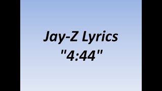 JAYZ  444 With Lyrics Video [upl. by Pilar973]