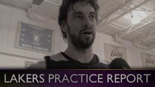 Lakers Practice Pau Gasol Talks About First Visit To Kobes House amp Future With The Lakers [upl. by Eleanor]