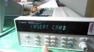 Agilent 34970A  Full Self Test Firmware Revision amp Relay Cycle Count [upl. by Lekram]