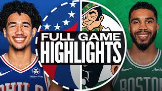 76ERS at CELTICS  NBA PRESEASON FULL GAME HIGHLIGHTS  October 12 2024 [upl. by Latin]