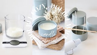 Creating Double Wick Candles For Double The Coziness [upl. by Kcajyllib]