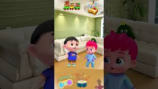 Borrowed Toys Gone😂 Little Bro Gives Away Big Bro’s Toys  Funny Kids Animation animation cartoon [upl. by Catharina]