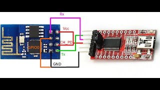 How to programming ESP8266 Module with USB toTTL Converter [upl. by Clemen]