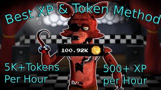 Fastest XP and Token Making Method in Five Nights TD [upl. by Eanej]