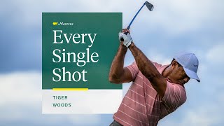 Tiger Woods First Round  Every Single Shot  The Masters [upl. by Enawd]